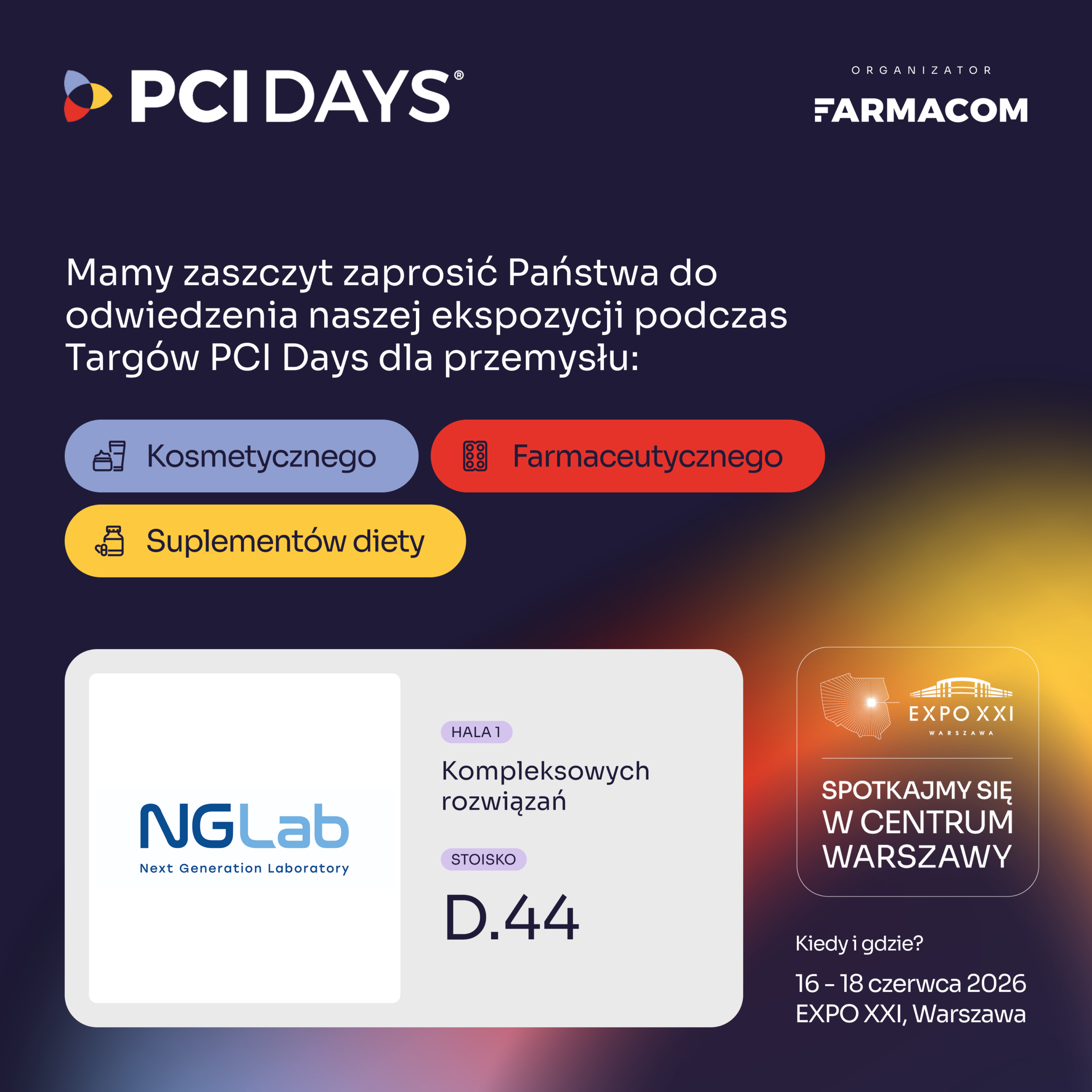 Innowacje na styku nauki i biznesu: Spotkajmy się na targach PCI Days 2026